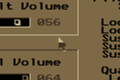 Arrow cursor in text mode